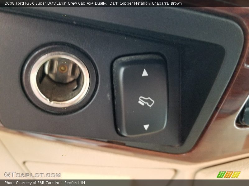 Dark Copper Metallic / Chaparral Brown 2008 Ford F350 Super Duty Lariat Crew Cab 4x4 Dually