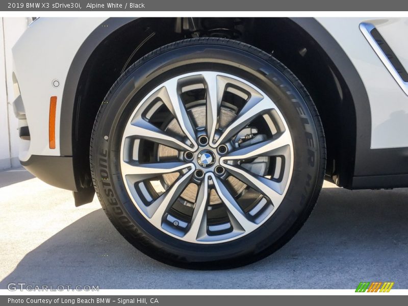 Alpine White / Black 2019 BMW X3 sDrive30i