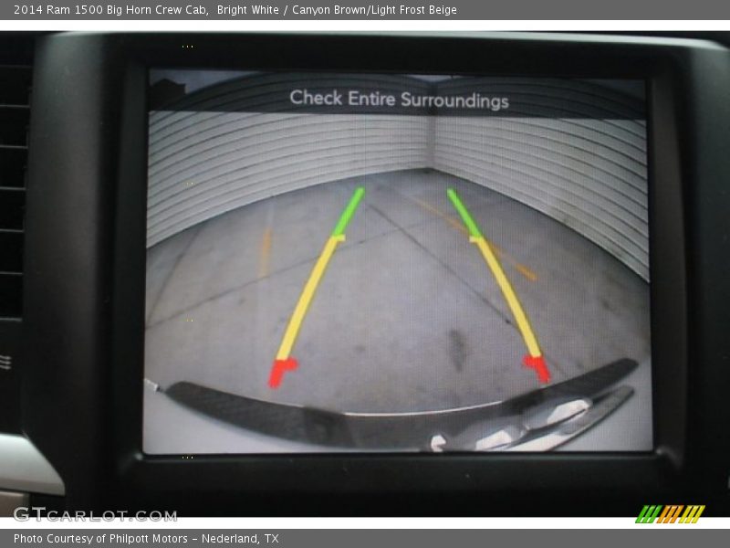 Bright White / Canyon Brown/Light Frost Beige 2014 Ram 1500 Big Horn Crew Cab