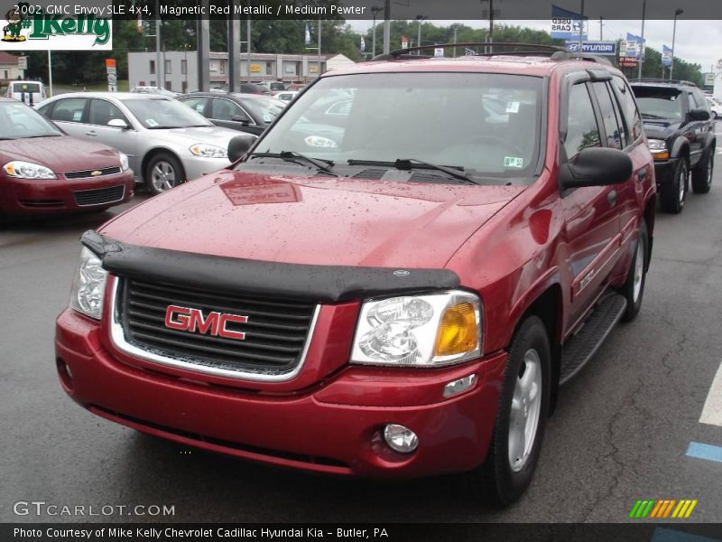 Magnetic Red Metallic / Medium Pewter 2002 GMC Envoy SLE 4x4