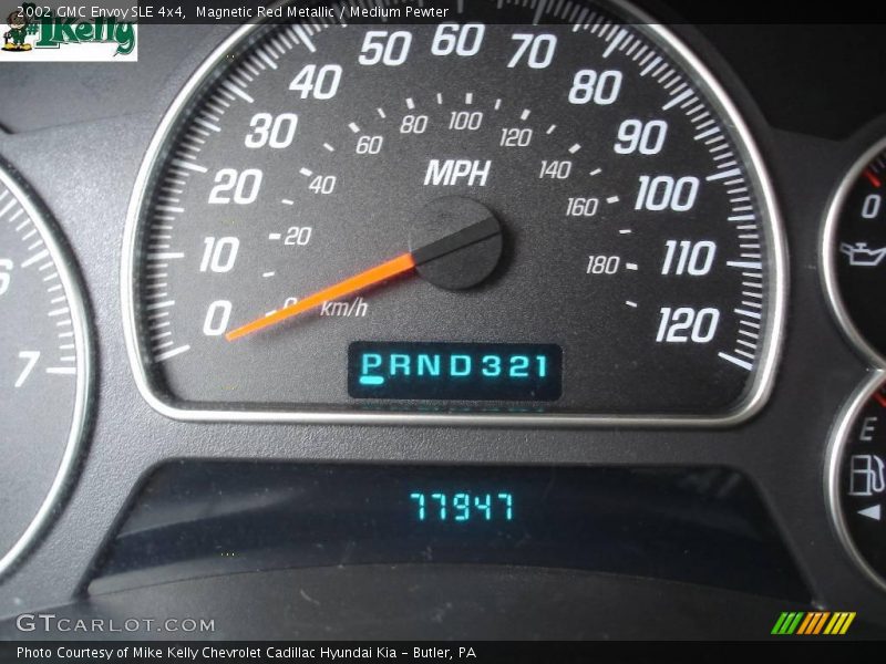 Magnetic Red Metallic / Medium Pewter 2002 GMC Envoy SLE 4x4