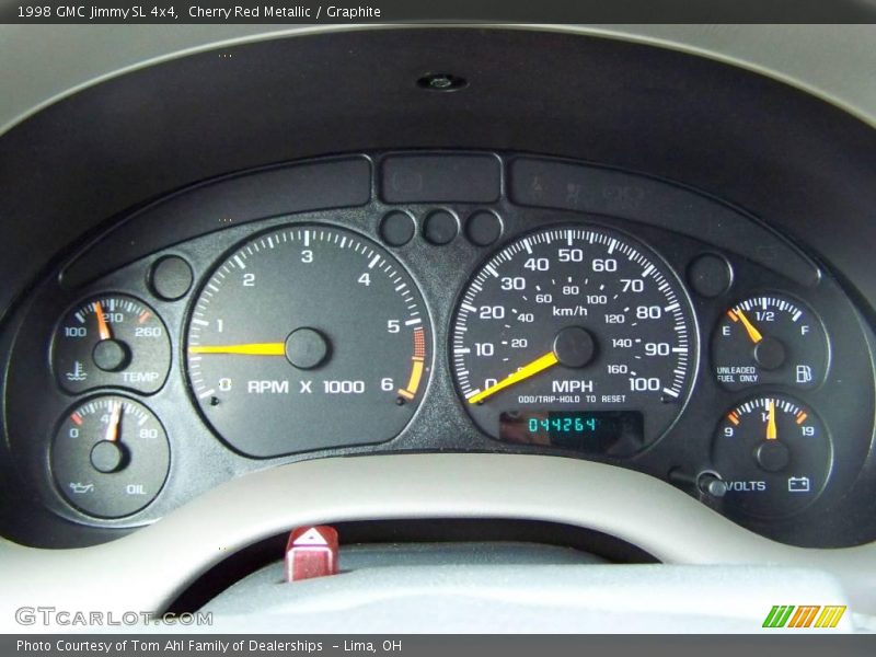 Cherry Red Metallic / Graphite 1998 GMC Jimmy SL 4x4