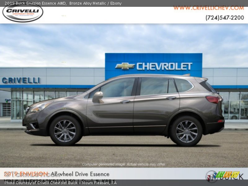 Bronze Alloy Metallic / Ebony 2019 Buick Envision Essence AWD