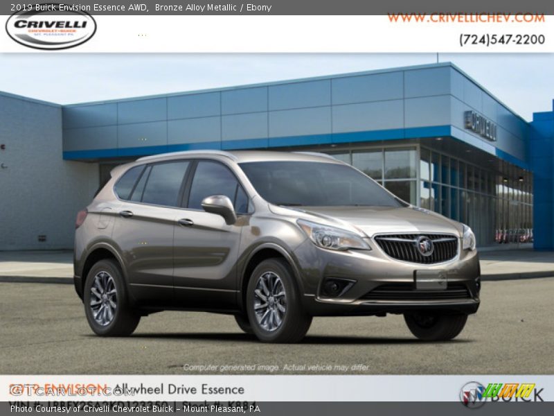 Bronze Alloy Metallic / Ebony 2019 Buick Envision Essence AWD