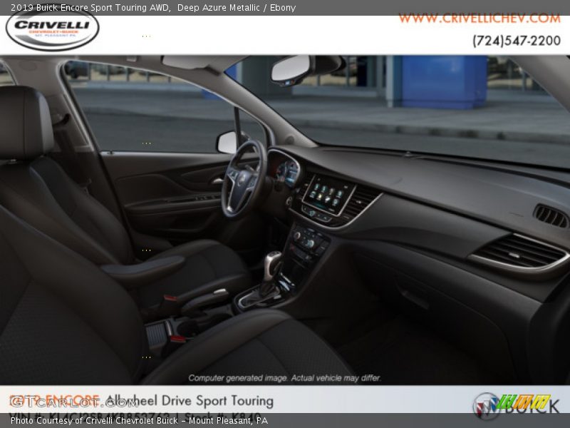 Deep Azure Metallic / Ebony 2019 Buick Encore Sport Touring AWD