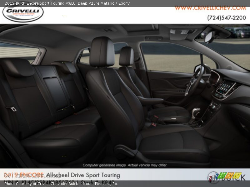 Deep Azure Metallic / Ebony 2019 Buick Encore Sport Touring AWD