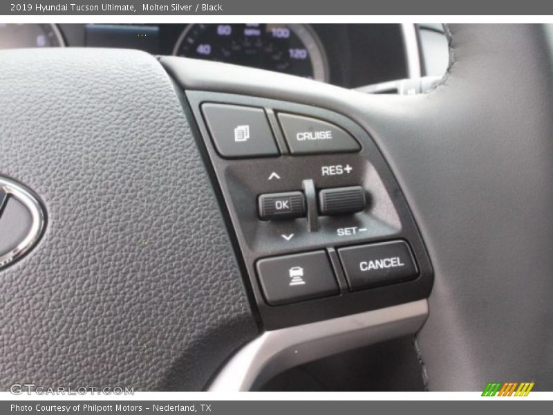 Molten Silver / Black 2019 Hyundai Tucson Ultimate