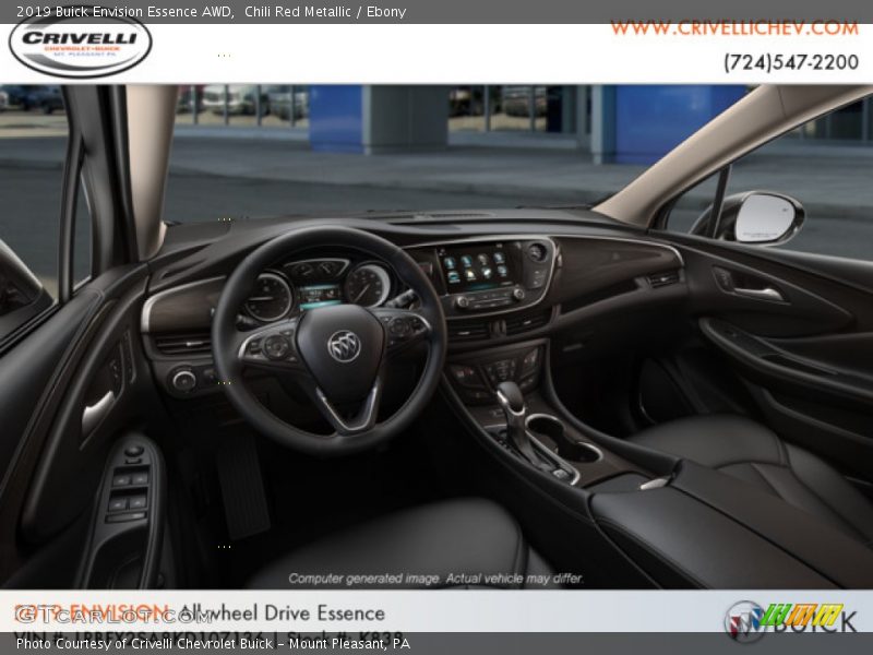 Chili Red Metallic / Ebony 2019 Buick Envision Essence AWD