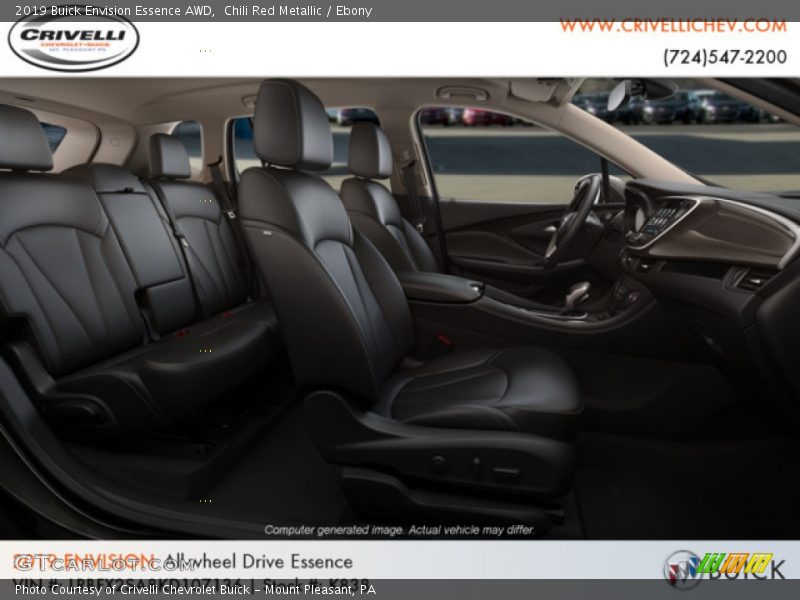Chili Red Metallic / Ebony 2019 Buick Envision Essence AWD