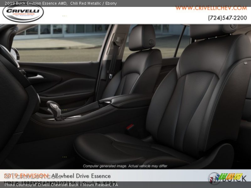 Chili Red Metallic / Ebony 2019 Buick Envision Essence AWD
