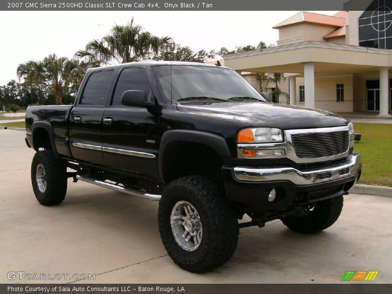 Onyx Black / Tan 2007 GMC Sierra 2500HD Classic SLT Crew Cab 4x4