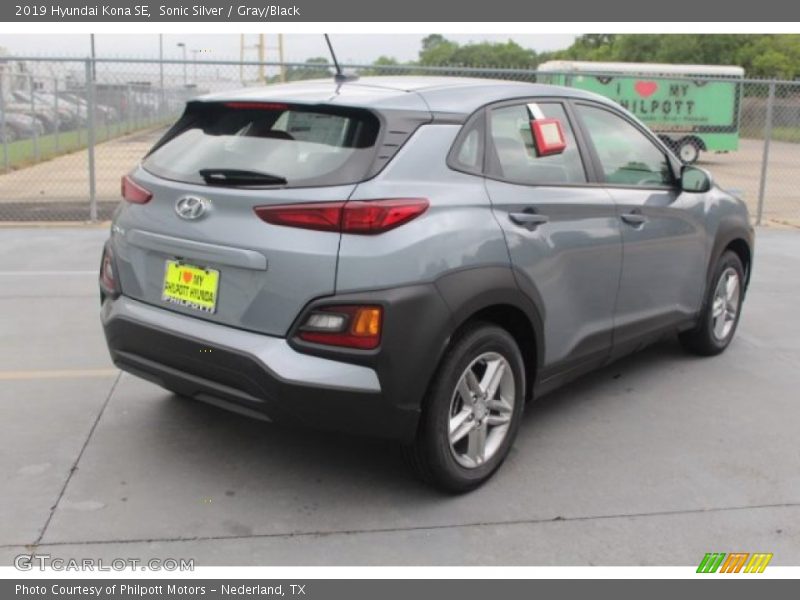 Sonic Silver / Gray/Black 2019 Hyundai Kona SE