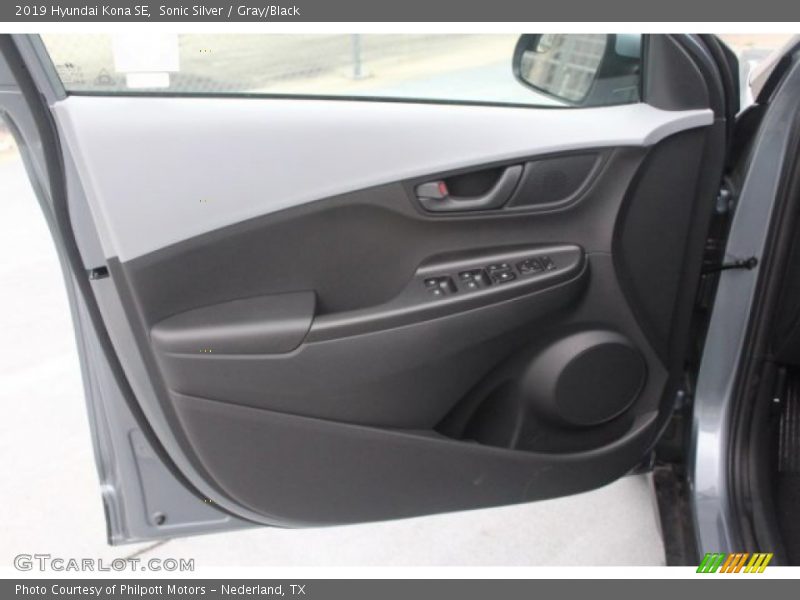 Sonic Silver / Gray/Black 2019 Hyundai Kona SE