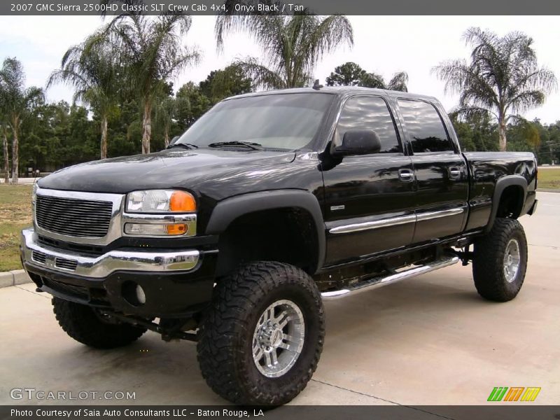 Onyx Black / Tan 2007 GMC Sierra 2500HD Classic SLT Crew Cab 4x4