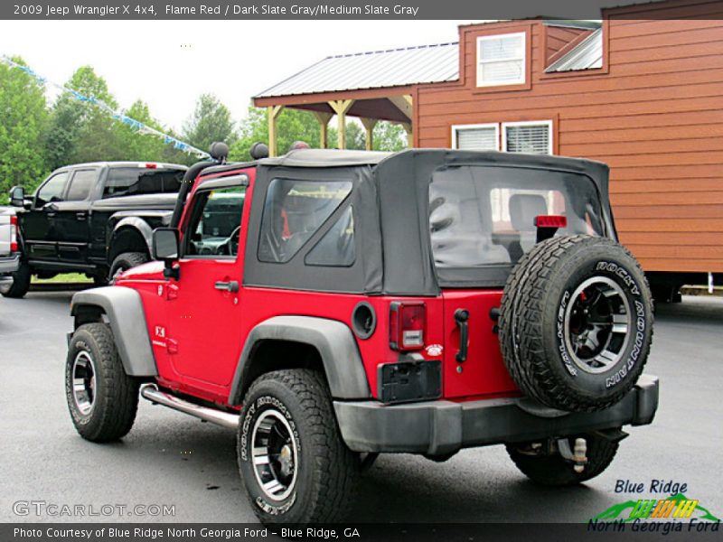 Flame Red / Dark Slate Gray/Medium Slate Gray 2009 Jeep Wrangler X 4x4