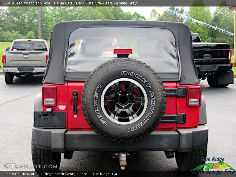 Flame Red / Dark Slate Gray/Medium Slate Gray 2009 Jeep Wrangler X 4x4