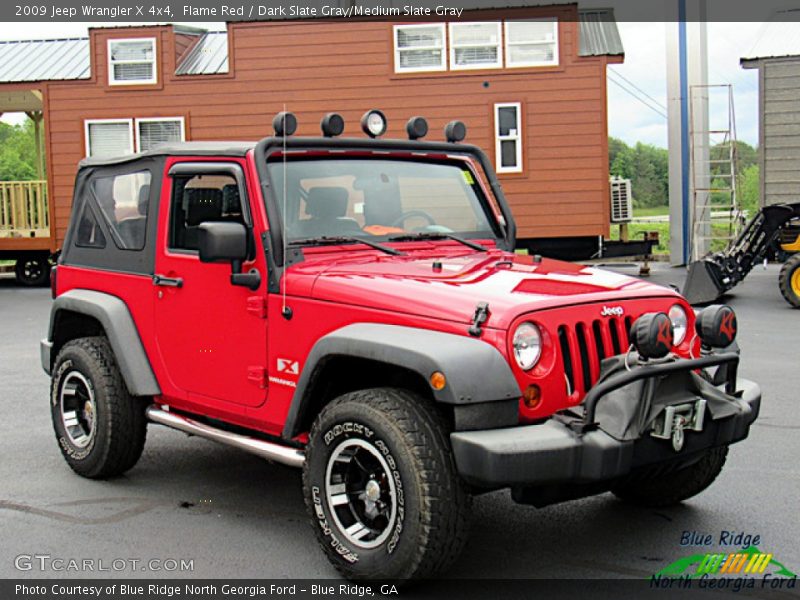 Flame Red / Dark Slate Gray/Medium Slate Gray 2009 Jeep Wrangler X 4x4