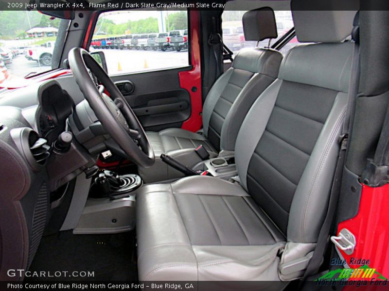Flame Red / Dark Slate Gray/Medium Slate Gray 2009 Jeep Wrangler X 4x4