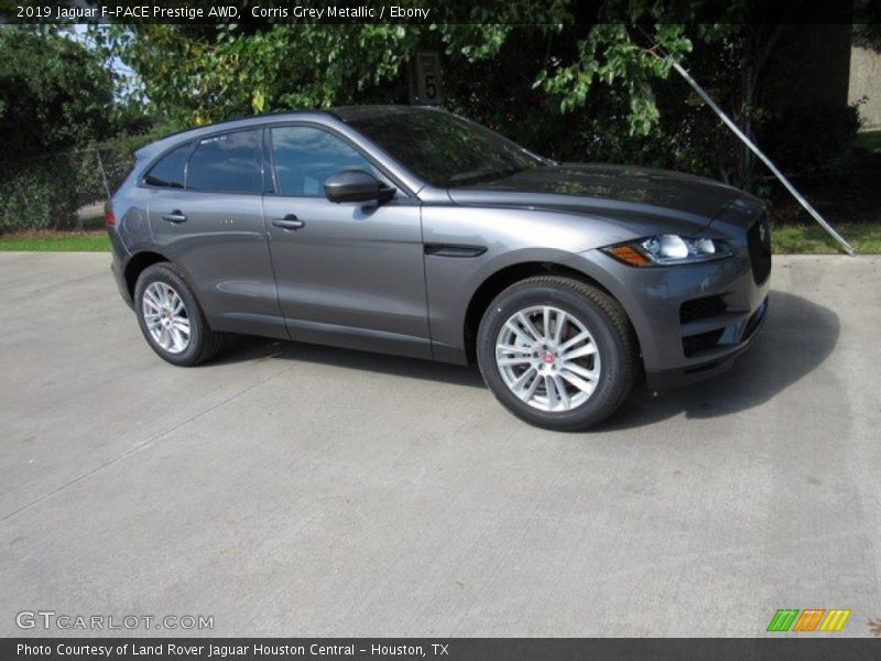 Corris Grey Metallic / Ebony 2019 Jaguar F-PACE Prestige AWD