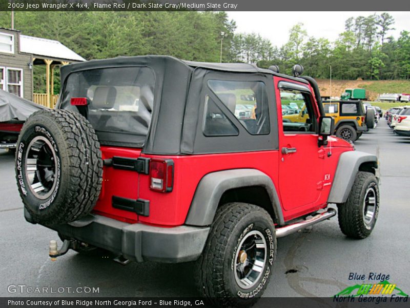 Flame Red / Dark Slate Gray/Medium Slate Gray 2009 Jeep Wrangler X 4x4