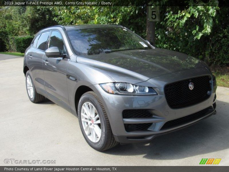 Corris Grey Metallic / Ebony 2019 Jaguar F-PACE Prestige AWD