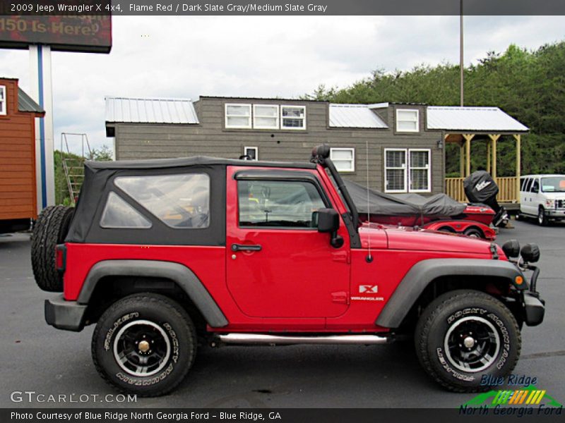 Flame Red / Dark Slate Gray/Medium Slate Gray 2009 Jeep Wrangler X 4x4