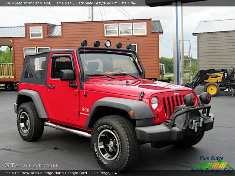 Flame Red / Dark Slate Gray/Medium Slate Gray 2009 Jeep Wrangler X 4x4