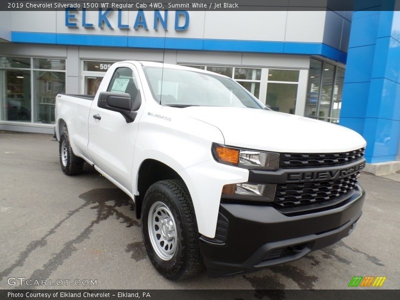Summit White / Jet Black 2019 Chevrolet Silverado 1500 WT Regular Cab 4WD