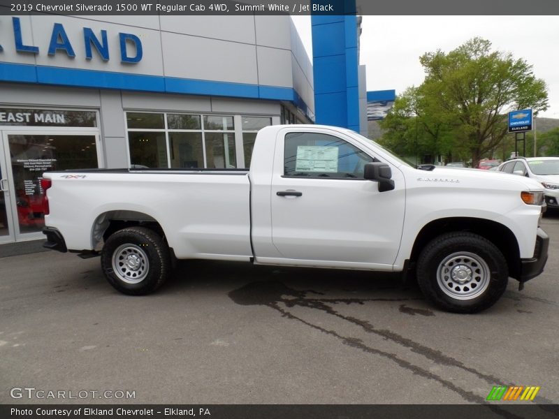 Summit White / Jet Black 2019 Chevrolet Silverado 1500 WT Regular Cab 4WD