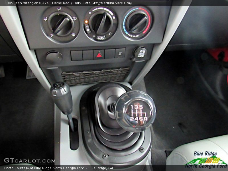 Flame Red / Dark Slate Gray/Medium Slate Gray 2009 Jeep Wrangler X 4x4