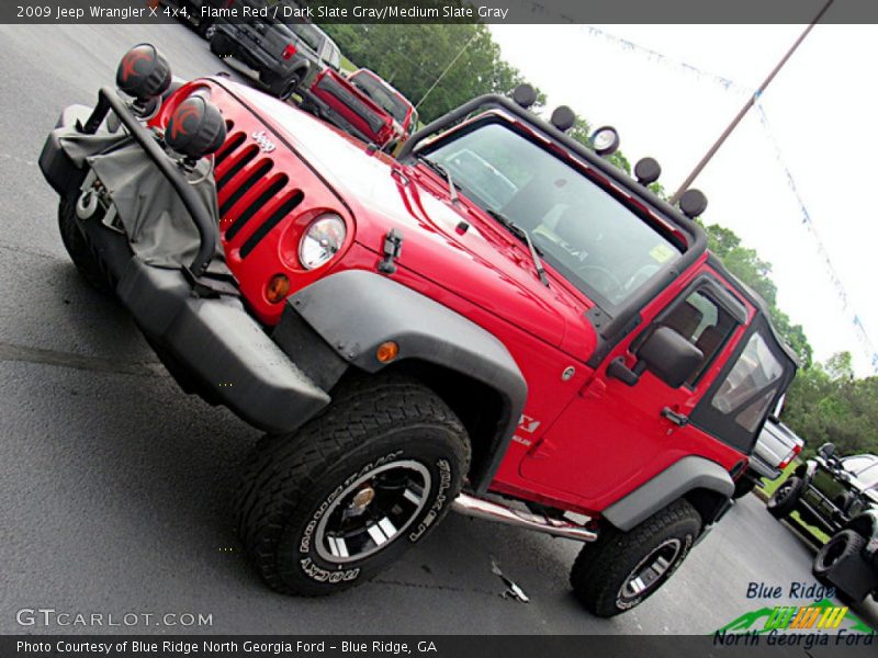 Flame Red / Dark Slate Gray/Medium Slate Gray 2009 Jeep Wrangler X 4x4