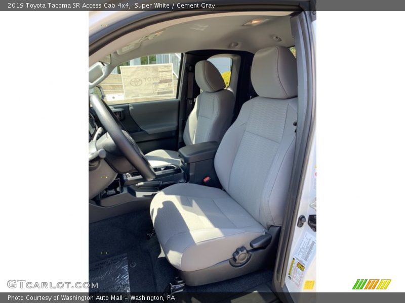 Super White / Cement Gray 2019 Toyota Tacoma SR Access Cab 4x4