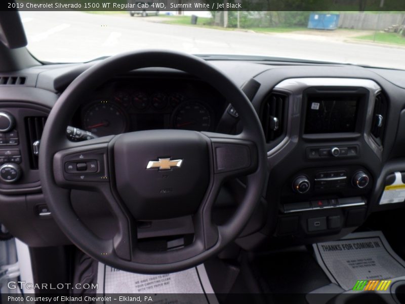 Summit White / Jet Black 2019 Chevrolet Silverado 1500 WT Regular Cab 4WD