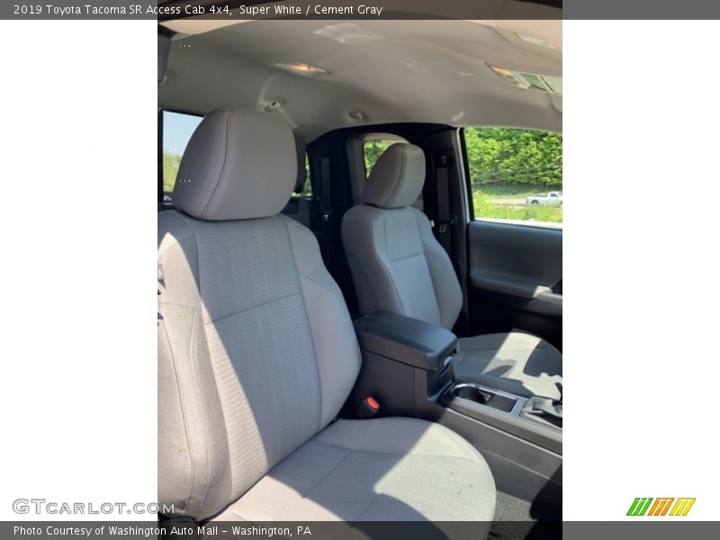 Super White / Cement Gray 2019 Toyota Tacoma SR Access Cab 4x4