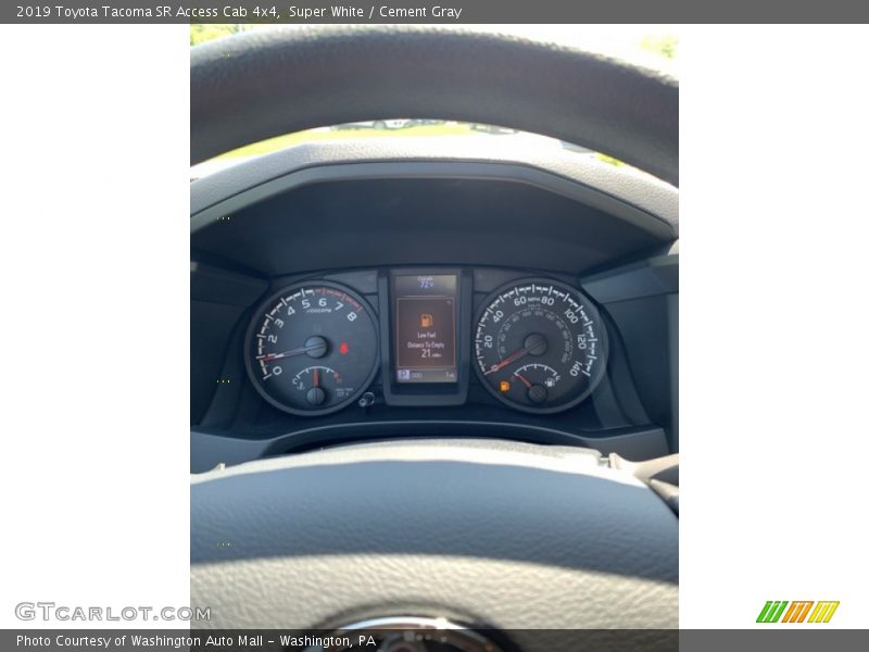 Super White / Cement Gray 2019 Toyota Tacoma SR Access Cab 4x4