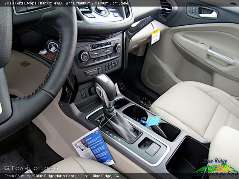 White Platinum / Medium Light Stone 2019 Ford Escape Titanium 4WD