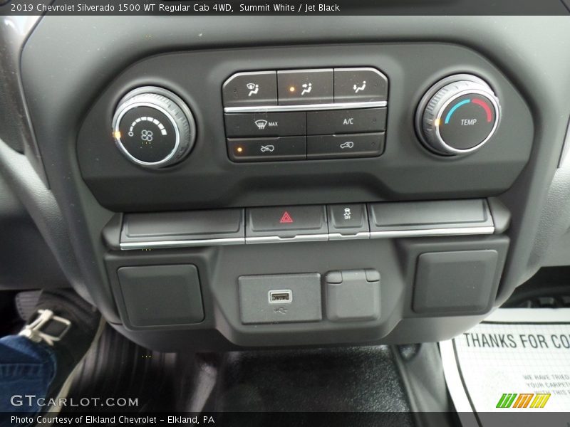 Controls of 2019 Silverado 1500 WT Regular Cab 4WD