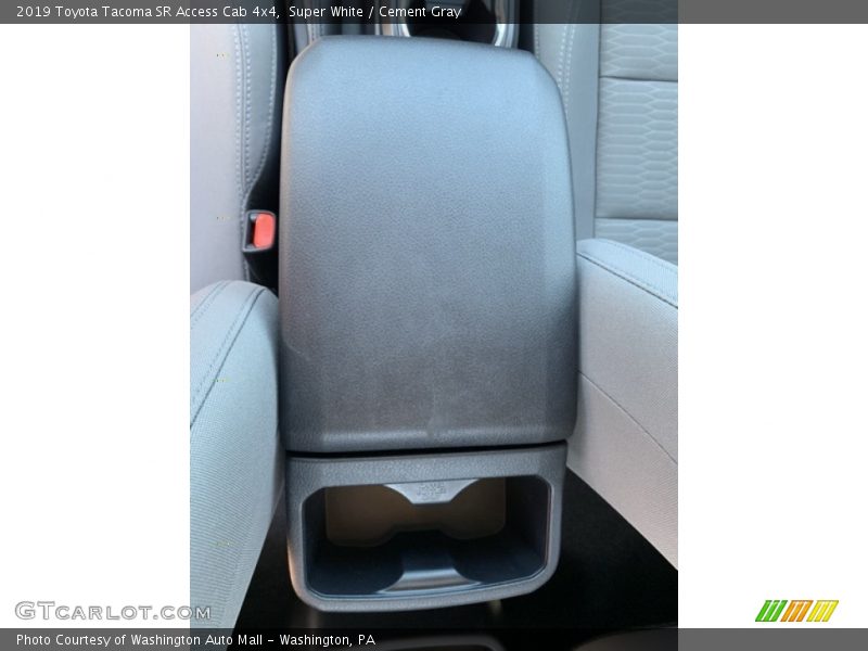 Super White / Cement Gray 2019 Toyota Tacoma SR Access Cab 4x4
