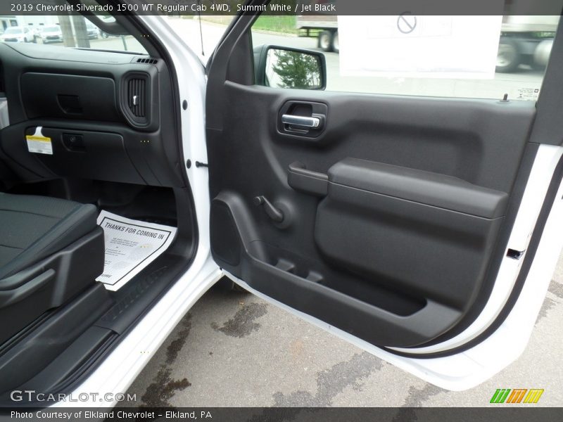 Summit White / Jet Black 2019 Chevrolet Silverado 1500 WT Regular Cab 4WD