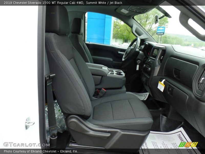 Summit White / Jet Black 2019 Chevrolet Silverado 1500 WT Regular Cab 4WD