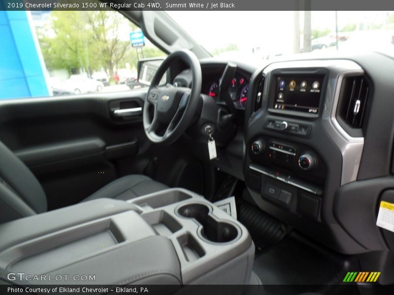 Summit White / Jet Black 2019 Chevrolet Silverado 1500 WT Regular Cab 4WD