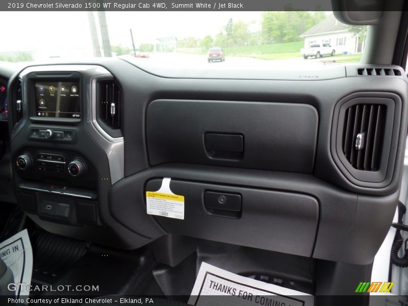 Summit White / Jet Black 2019 Chevrolet Silverado 1500 WT Regular Cab 4WD