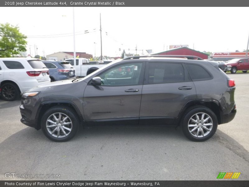 Granite Crystal Metallic / Black 2018 Jeep Cherokee Latitude 4x4