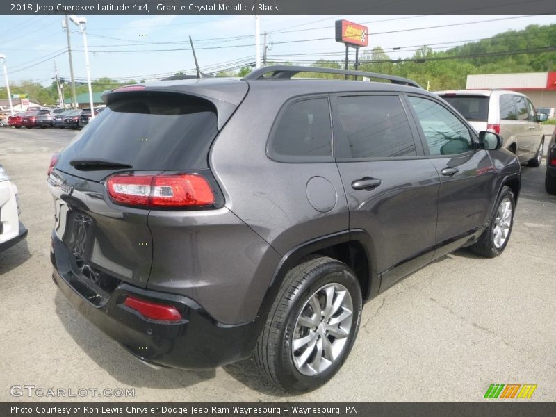 Granite Crystal Metallic / Black 2018 Jeep Cherokee Latitude 4x4