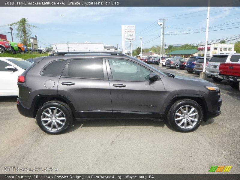 Granite Crystal Metallic / Black 2018 Jeep Cherokee Latitude 4x4