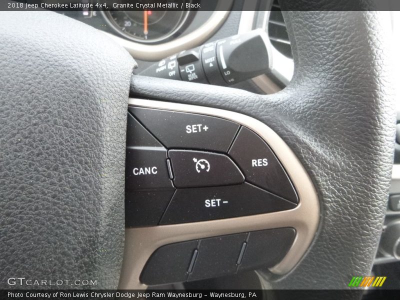 Granite Crystal Metallic / Black 2018 Jeep Cherokee Latitude 4x4