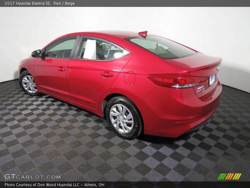 Red / Beige 2017 Hyundai Elantra SE