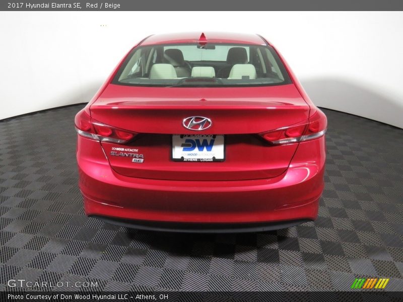 Red / Beige 2017 Hyundai Elantra SE