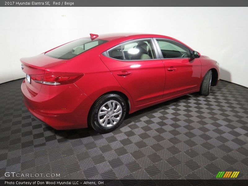 Red / Beige 2017 Hyundai Elantra SE