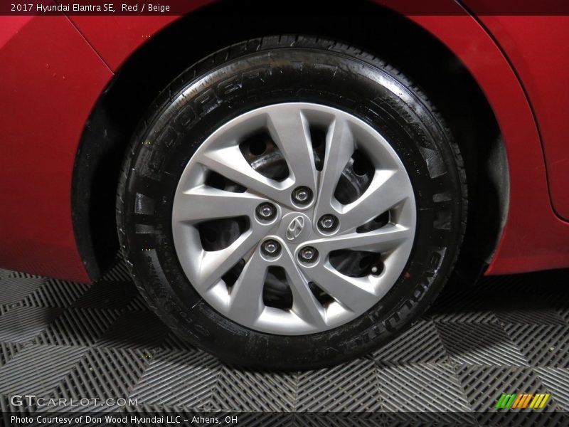 Red / Beige 2017 Hyundai Elantra SE